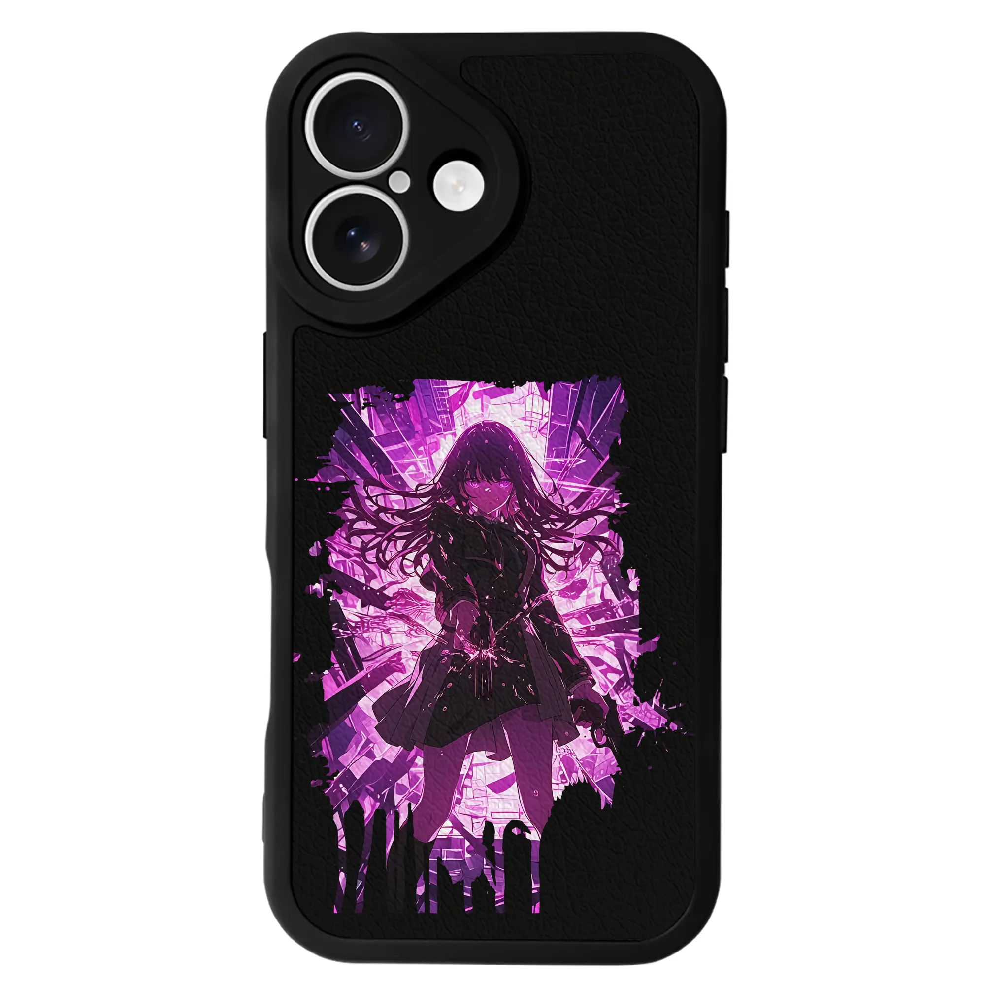 リコリス・リコイル グッズ,井ノ上たきな - IPhone 16シリーズ対応 ・ シリコンスマホケース ・ レザー調 ・ 高精度フィット ・ 耐衝撃 ・ ワイヤレス充電対応 ・ 精密カット